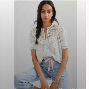 Love the Label Eyelet Top